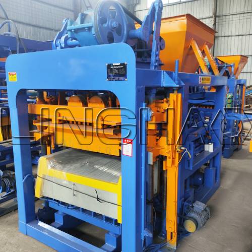 QTJ4-25 fully automatic brick machine ready for shipment to Guinea